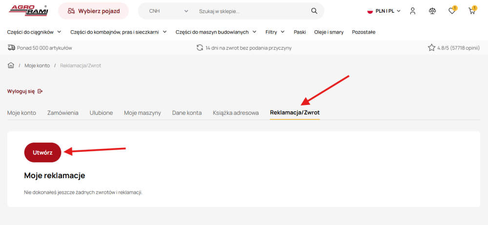 Zwroty/reklamacje