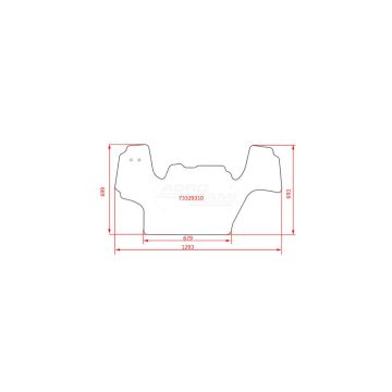Dywanik podłogowy (trackmat/welur)