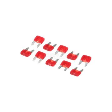 Bezpiecznik 10A, mini, red